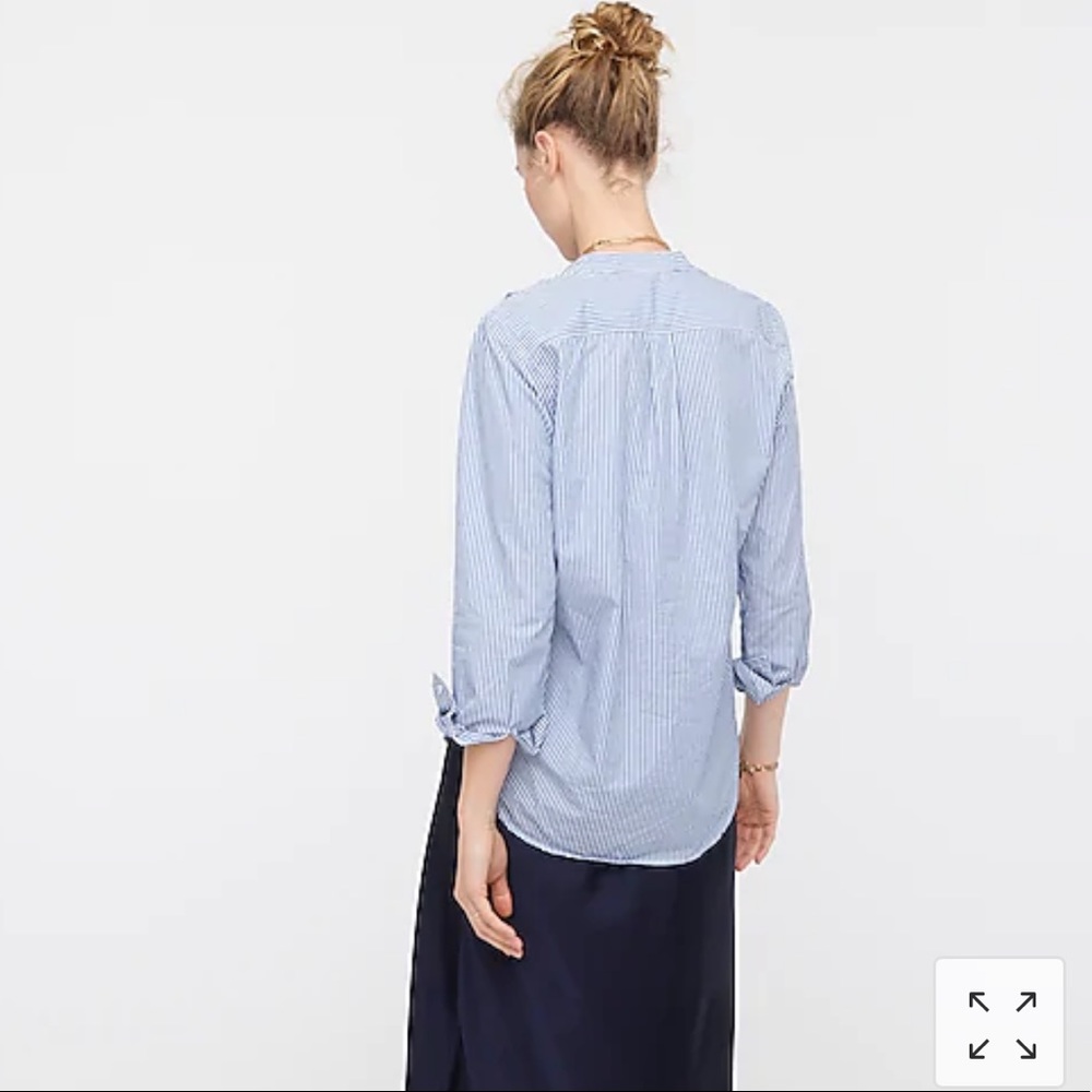 J crew ruffle front shirt - Picture 3 of 3